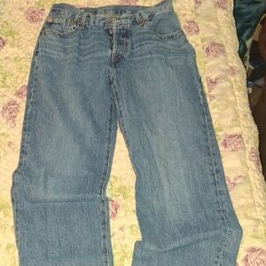 Levi's Classic Blue Straight Leg Denim Jeans